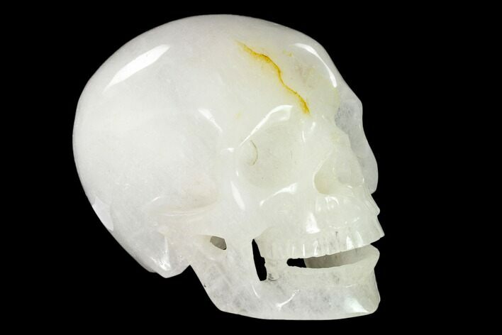 Realistic, Polished Quartz Crystal Skull #150886